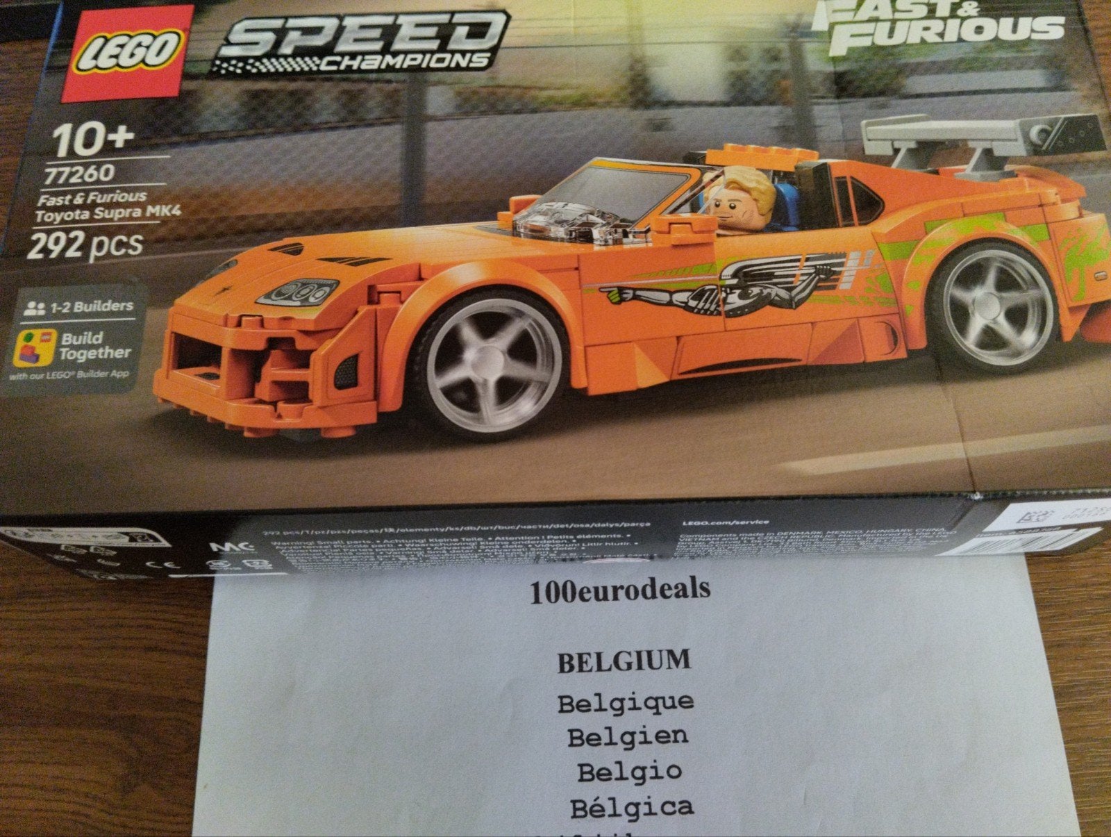 Lego 77260 Fast Furious Toyota Supra MK 4, Enlèvement ou Envoi, Lego