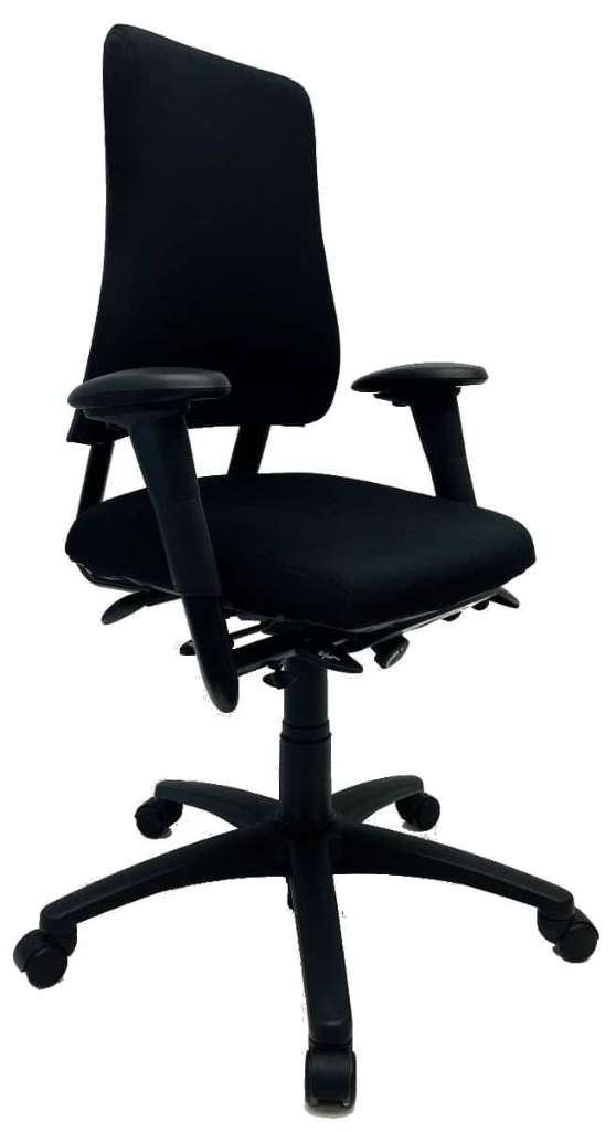 Bureaustoel bma axia pro hoge rug (Refurbished), Enlèvement ou Envoi, Noir