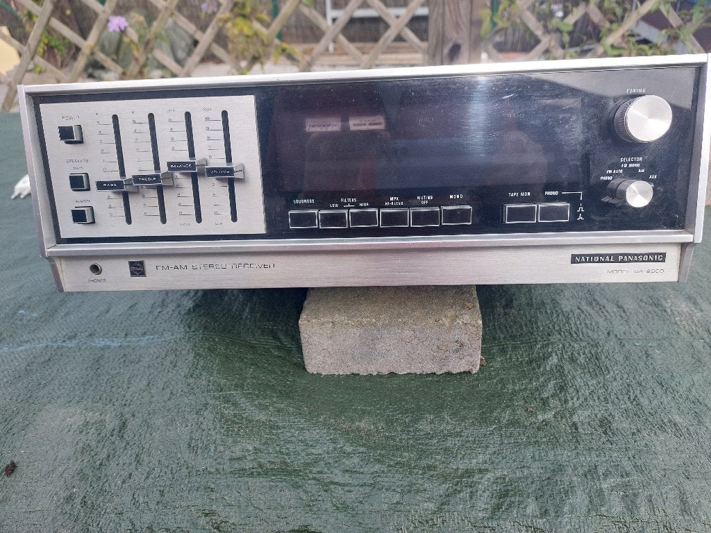 Nationale Panasonic Vintage Turner versterker, Ophalen of Verzenden, Niet werkend, Overige merken