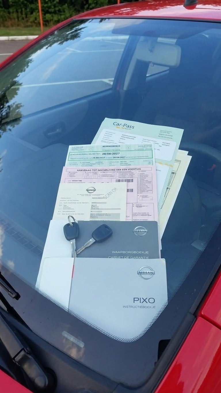 Nissan Pixo Euro 5 | 1e eig. | Blanco gekeurd Onderhoudsboek, Auto's, Voorwielaandrijving, Euro 5, 50 kW, 103 g/km