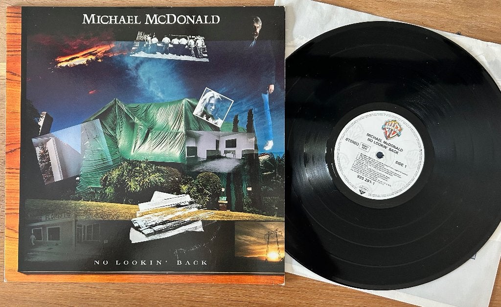 MICHAEL McDONALD - No looking back ( LP; NMINT ), Pop rock, Enlèvement ou Envoi, Comme neuf, Avec pochette intérieure