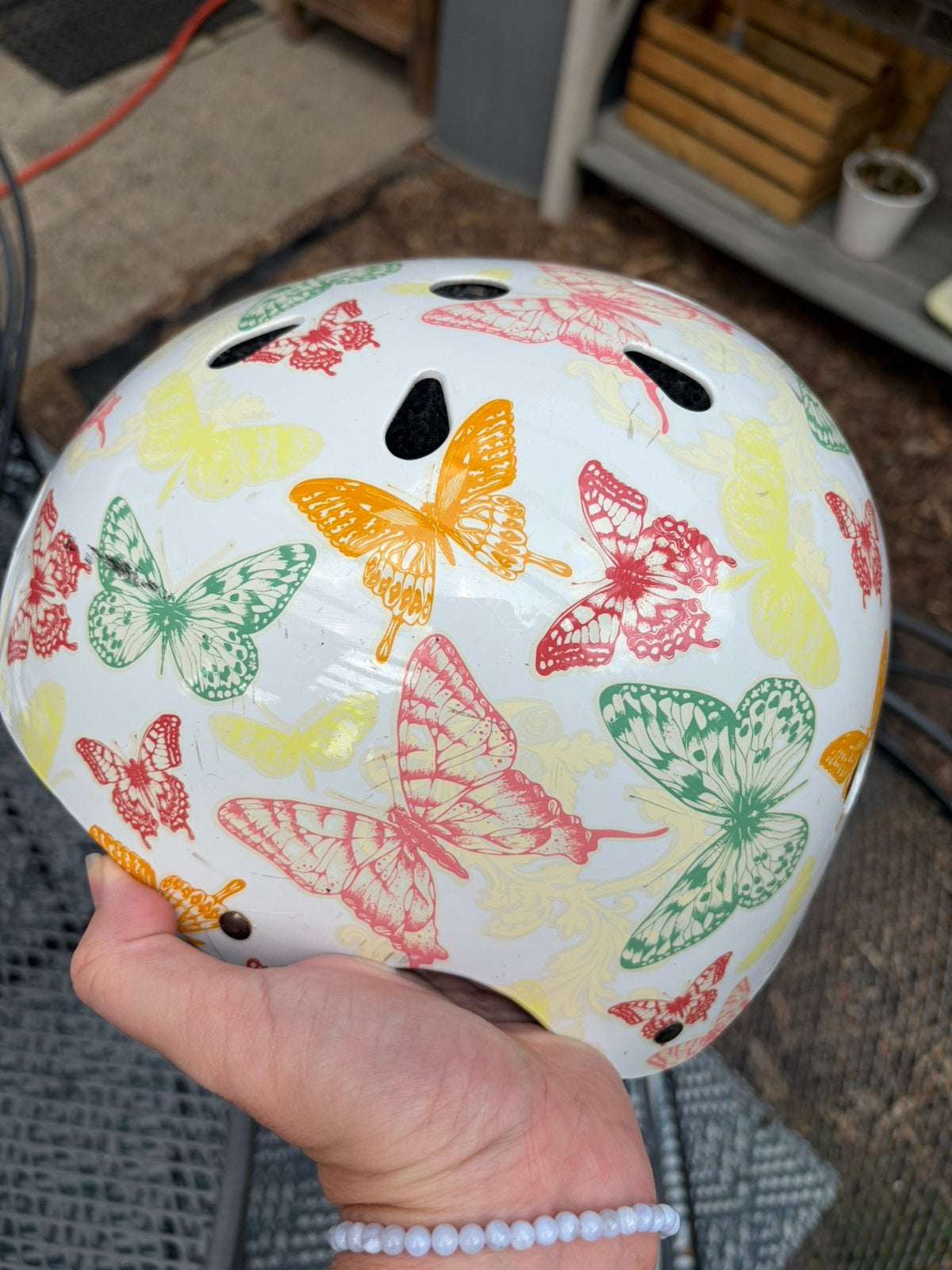Kiddimoto helm, Fietsen en Brommers, Fietsaccessoires | Fietshelmen, Ophalen, Gebruikt, Meisje