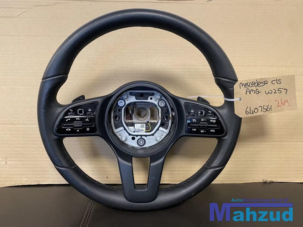 MERCEDES A CLA KLASSE W177 C257 Zwart leer stuurwiel stuur 2, Autos : Pièces & Accessoires, Commande, Mercedes-Benz, Utilisé