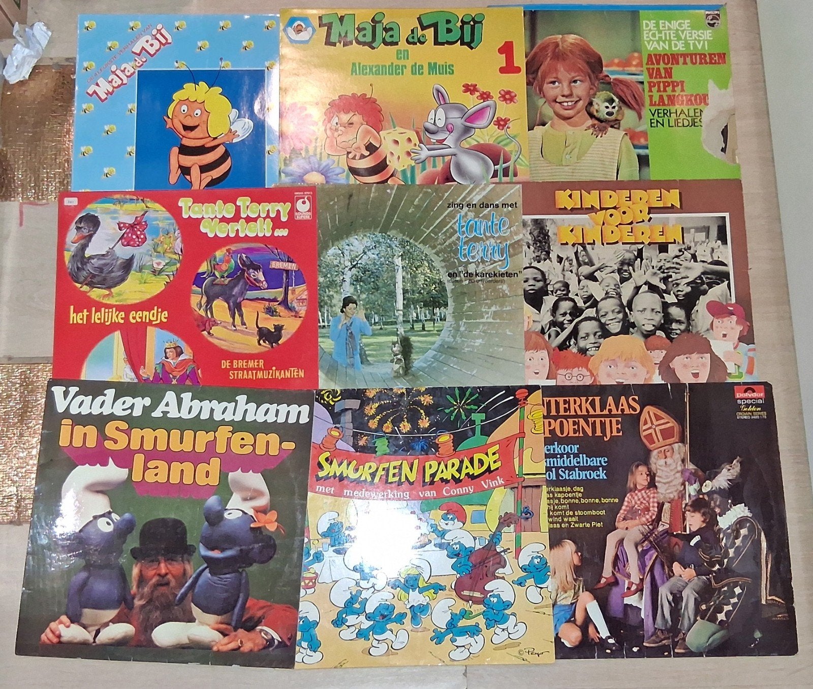 9 vinyl platen voor kinderen, Cd's en Dvd's, LP, Gebruikt, Ophalen of Verzenden, 12 inch