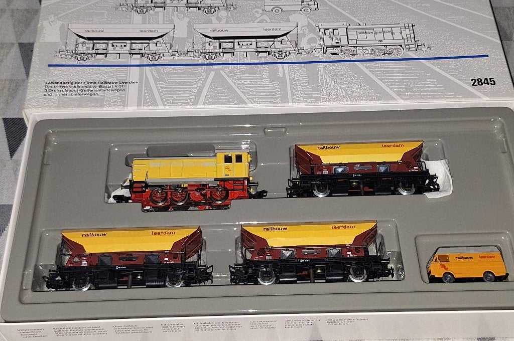 Märklin HO 2845 treinset van Railbouw Leerdam (NS), Enlèvement ou Envoi, Comme neuf, Set de Trains, Analogique