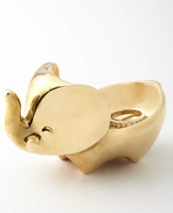Jonathan Adler Messing Olifantenring Kom, Antiek en Kunst, Goud, Object, Ophalen of Verzenden, Handgemaakt
