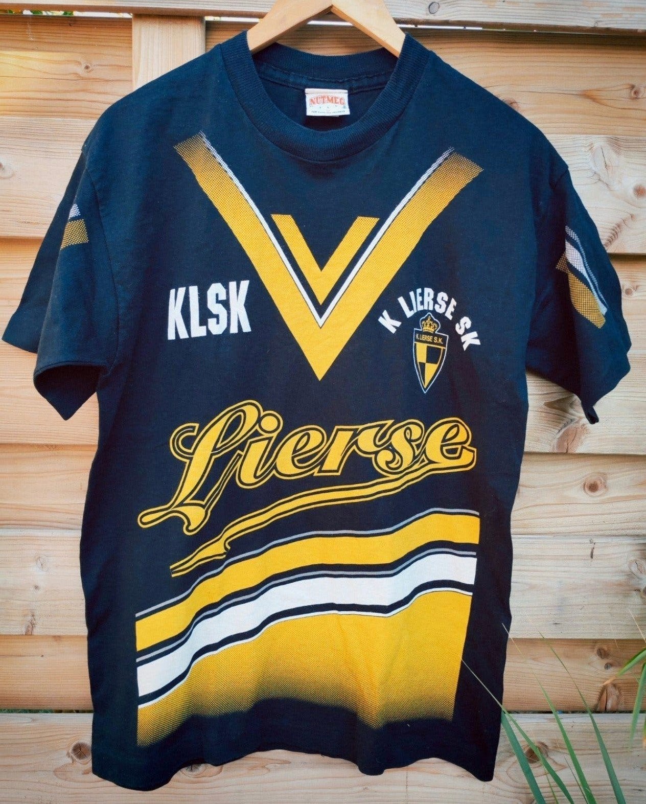90s Origineel Lierse S.K. Jaren Fan-T-shirt (Nutmeg) – Maat, Sport en Fitness, Ophalen of Verzenden, Shirt