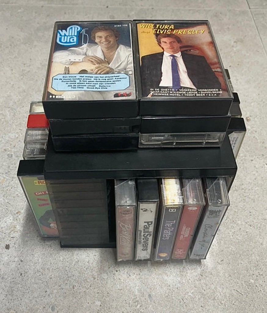 Cassette carrousel plus bandjes, Gebruikt, Ophalen of Verzenden, Origineel, Met bewaardoos, rek of koffer