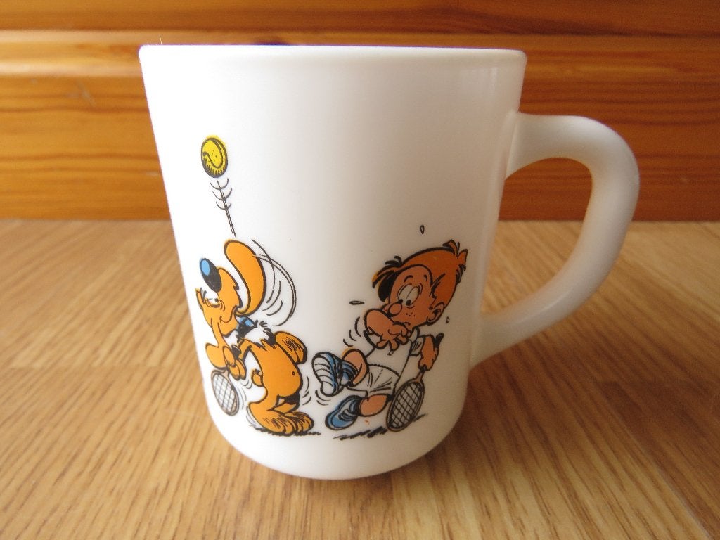 vintage arcopal mug tasse motifs Boule et Bill de 1986, Overige materialen, Overige merken, Vintage, Zo goed als nieuw