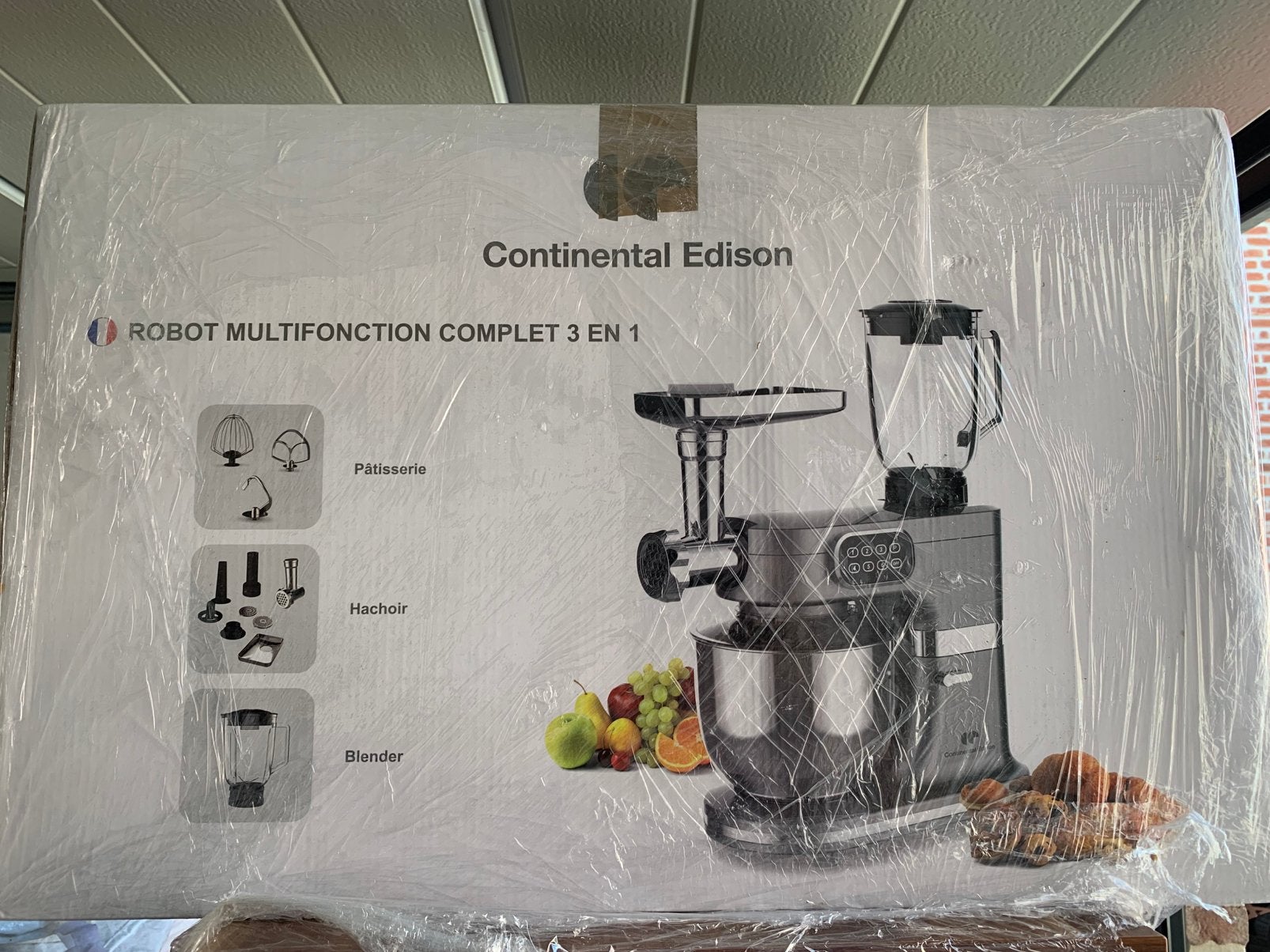 Robot mélangeur multifonctionnel, 4 litres ou plus, Enlèvement ou Envoi, Comme neuf, 3 vitesses ou plus