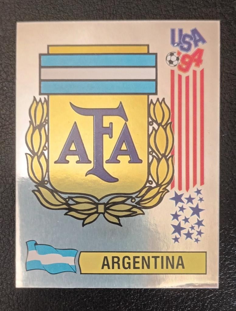 PANINI USA 94 # 249 BADGE ARGENTINA, Enlèvement ou Envoi