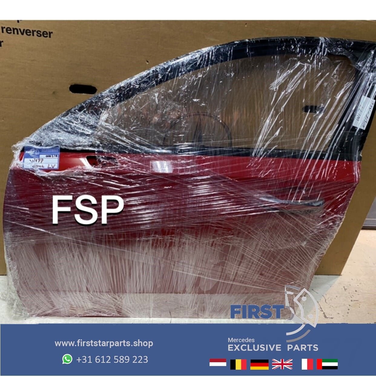 W177 DEUR COMPLEET PORTIER ROOD LINKS VOOR Mercedes A Klasse, Gebruikt, -, Deur, Voor