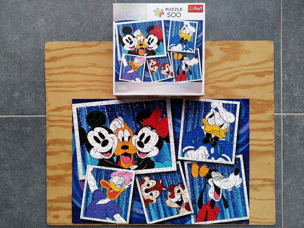 Puzzle 500 pièces Trefl - Disney 100 - Mickey et ses amis, Enlèvement ou Envoi, 500 à 1500 pièces, Comme neuf, Puzzle