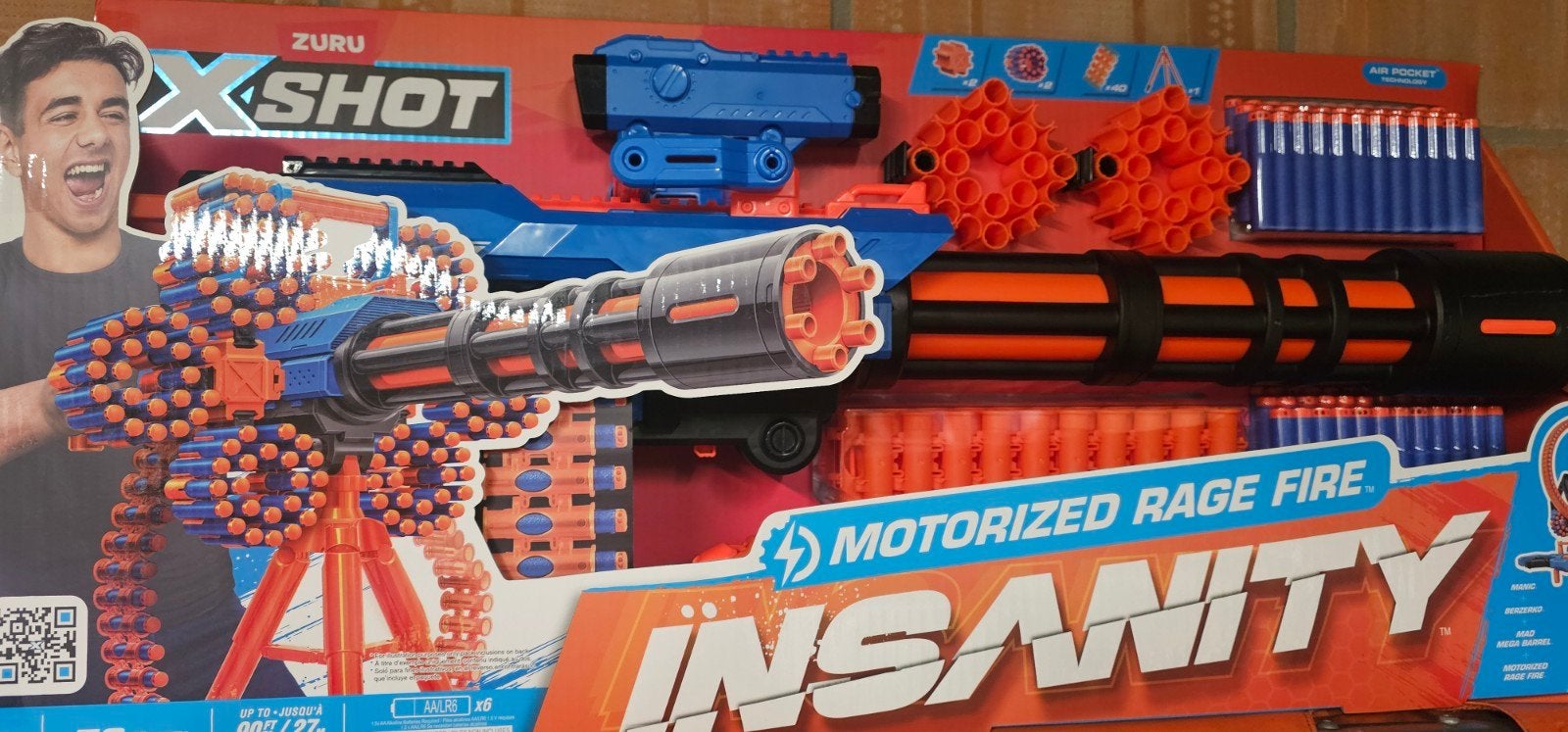 x shot motorized insanity blaster, Ophalen of Verzenden, Nieuw