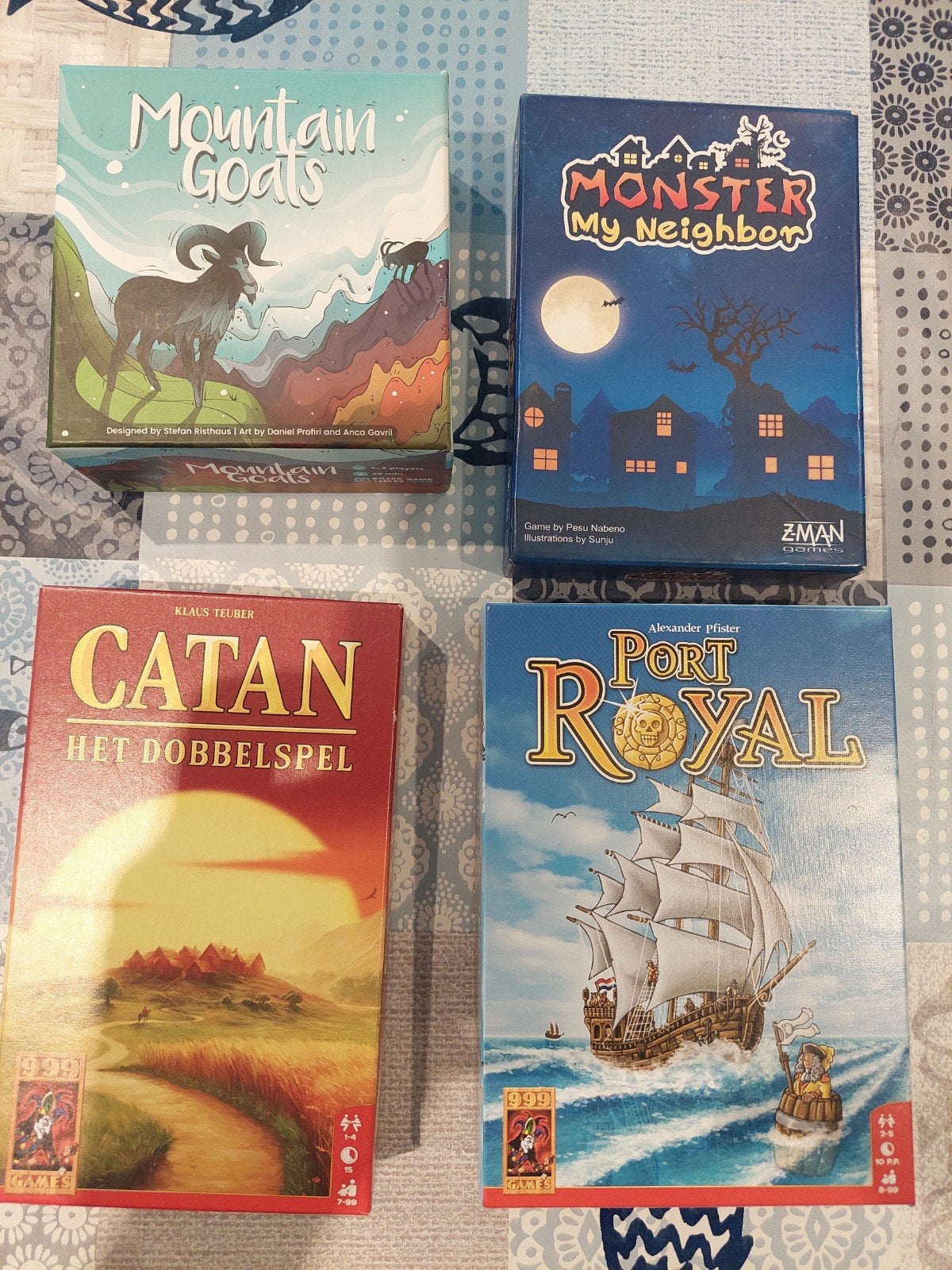 Bordspel: monster my neighbour, mountain goat, port royal, Ophalen