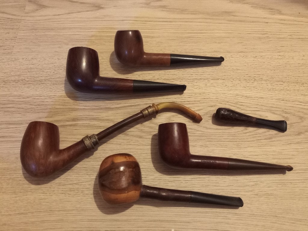 Lot anciennes pipes en bois, Enlèvement