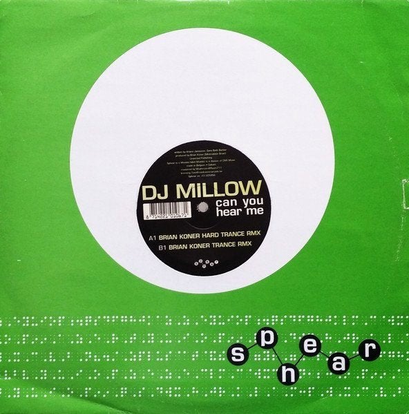 DJ Millow - Can You Hear Me, Cd's en Dvd's, Ophalen of Verzenden, Gebruikt, 12 inch, Trance