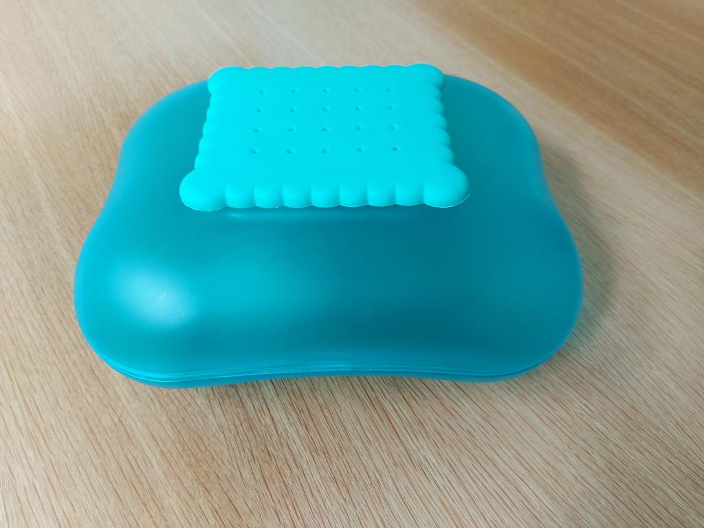 ALESSI Mary Biscuit grote koekendoos turquoise ALS NIEUW !, Huis en Inrichting, Blauw, Kunststof, Ophalen of Verzenden, Zo goed als nieuw