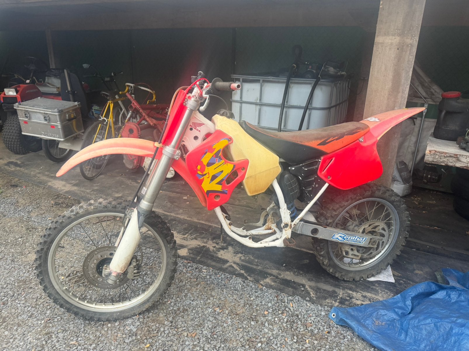 Honda CR 125 – compleet chassis, Enlèvement