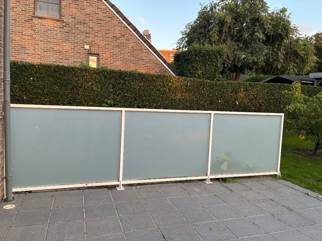 Brise vue à donner (une seule pièce), 200 cm ou plus, Verre, Enlèvement, Utilisé