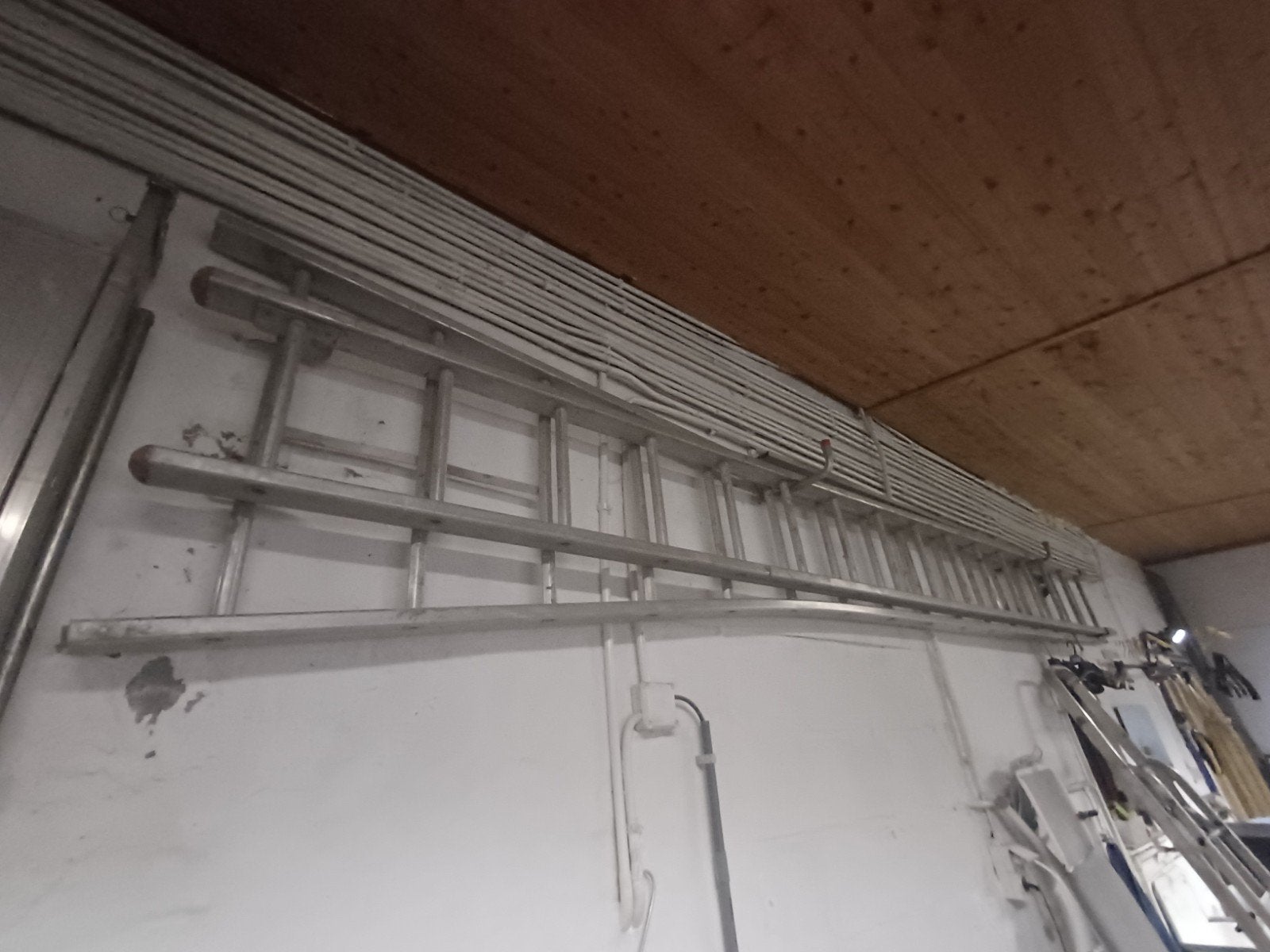 uitschuifbare aluminium ladder, Ophalen, Gebruikt, Ladder, Opvouwbaar of Inschuifbaar