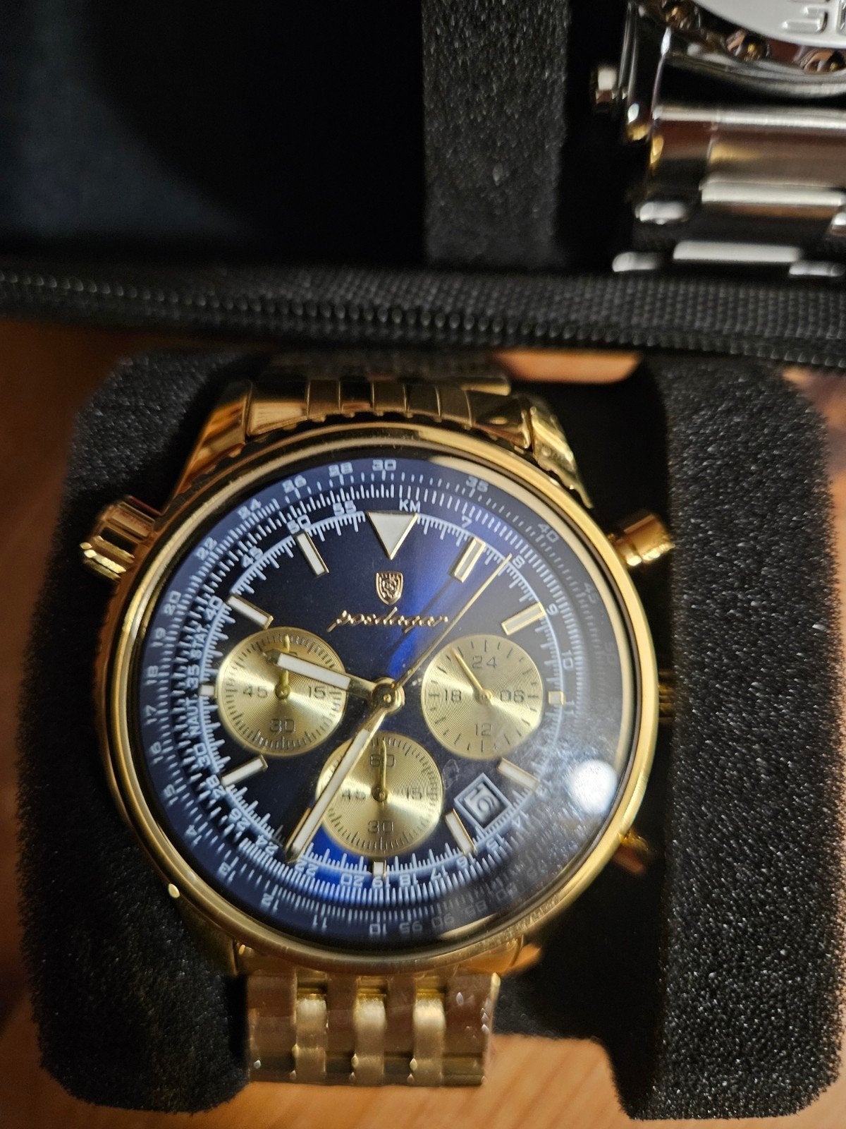 montre a quartz chronographe pour homme neuf, Bijoux, Sacs & Beauté, Autres marques, Or, Enlèvement, Or