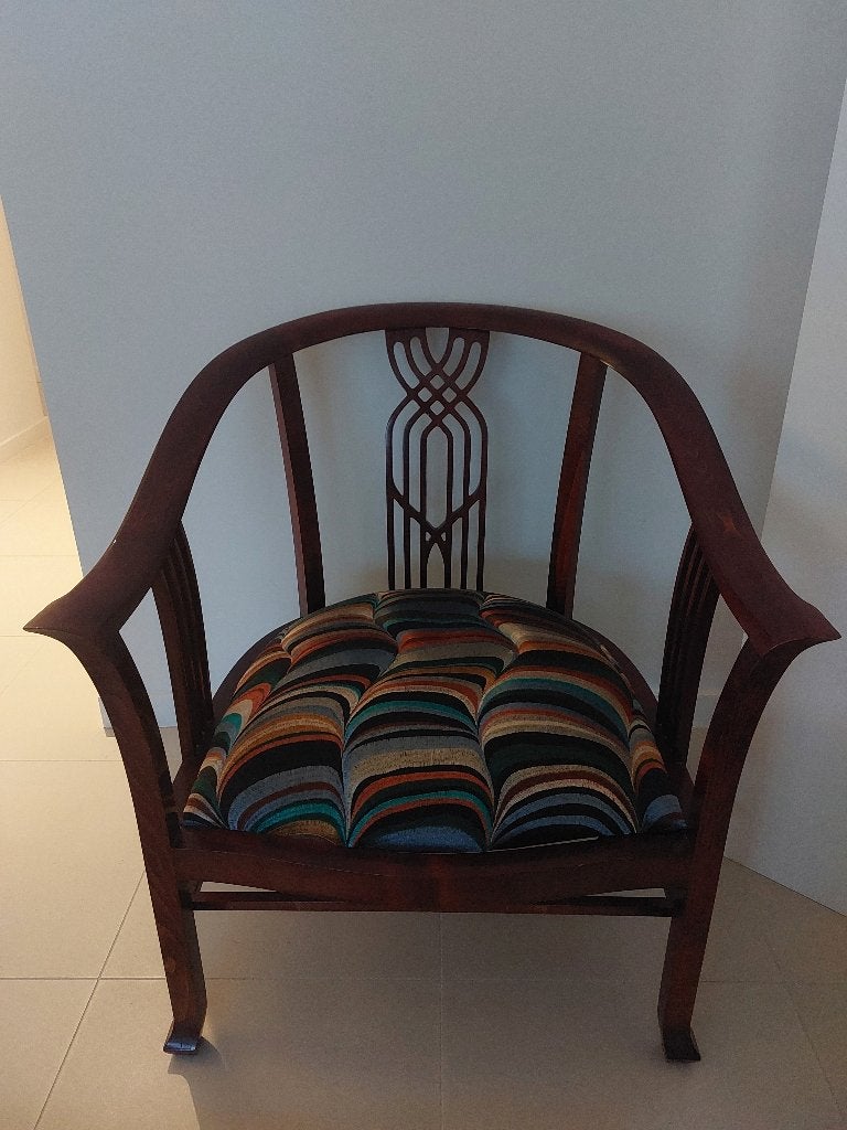 Fauteuil italiaans design, Enlèvement, Bois