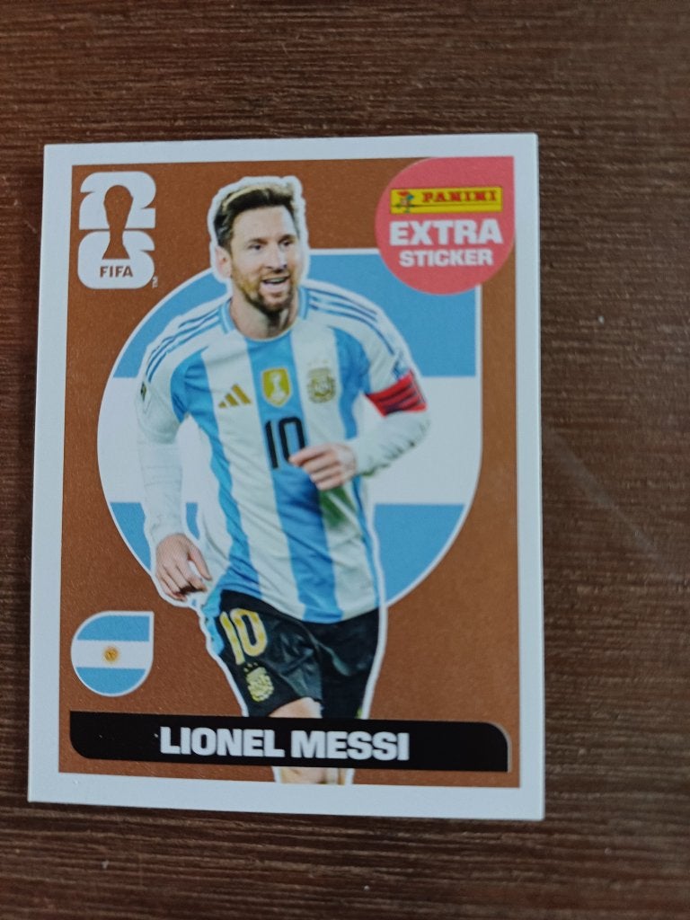 Lionel Messi - WC 2026 - Extra sticker Gold, Verzamelen, Ophalen of Verzenden, Nieuw, Spelerskaart