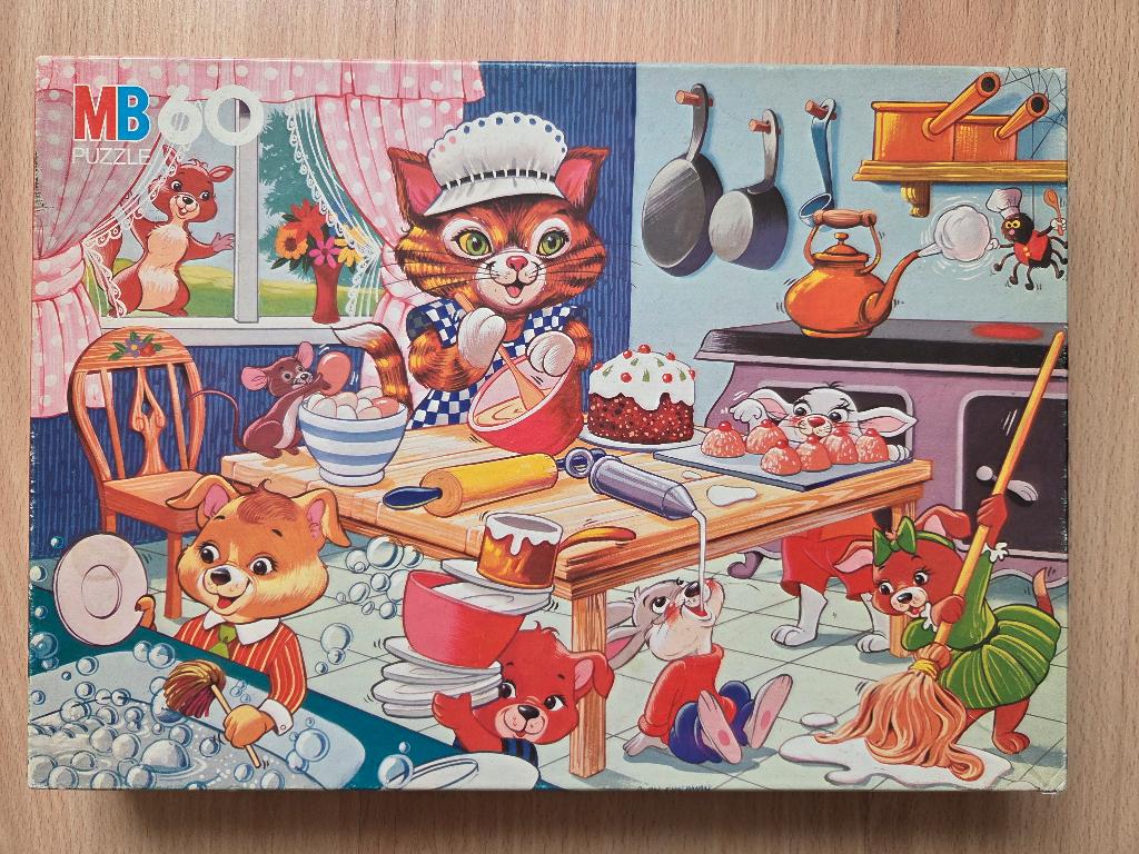 Puzzle - MB - 60 pièces, Enlèvement ou Envoi, Plus de 50 pièces, Utilisé, 4 à 6 ans