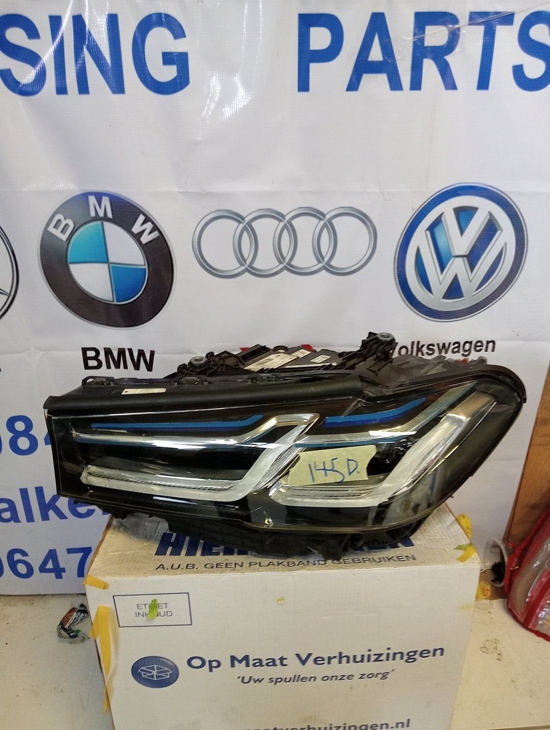 Koplamp BMW 5 Serie G30 G31 LCI LASER LED Links 9850587-06, -, Utilisé, -, Enlèvement ou Envoi