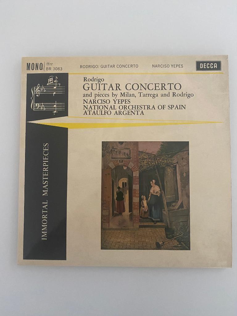 Guitar Concerto by Milan Tarrega Rodrigo 1961, Cd's en Dvd's, Vinyl | Klassiek, 10 inch, Ophalen of Verzenden, Zo goed als nieuw