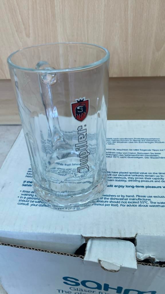 Jupiler 0,5 liter glas, Verzamelen, Biermerken, Ophalen, Nieuw, Glas of Glazen, Jupiler