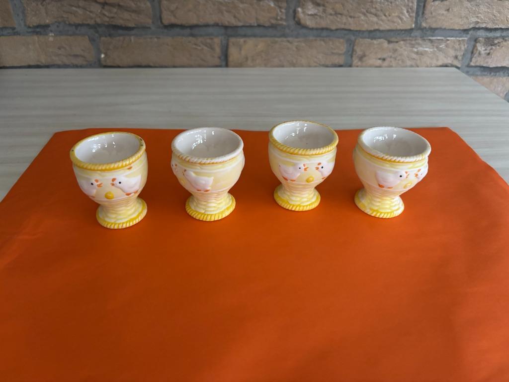 4 leuke eierdopjes, Comme neuf, Enlèvement, Autres types, Autres styles
