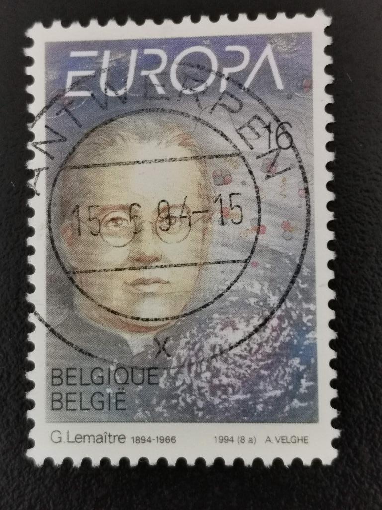 Belgie 1994 - Europa CEPT - Georges Lemaitre, Ophalen of Verzenden, Gestempeld, Europa