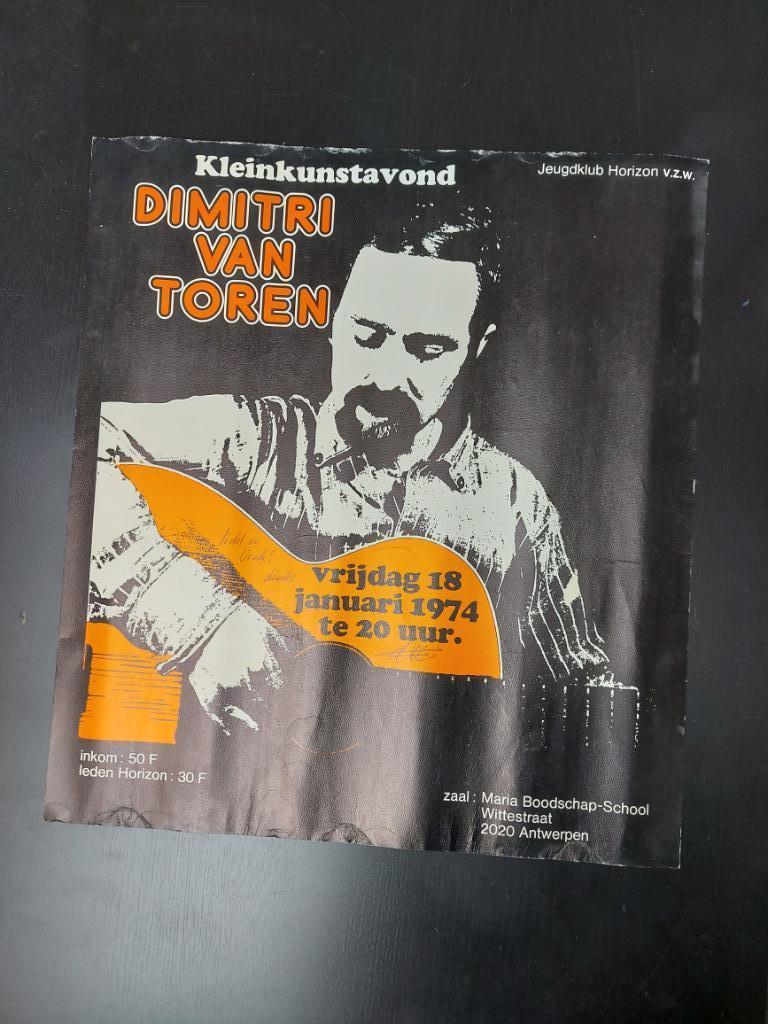 poster Dimitri van Toren, Ophalen of Verzenden, Gebruikt, Poster, Artwork of Schilderij