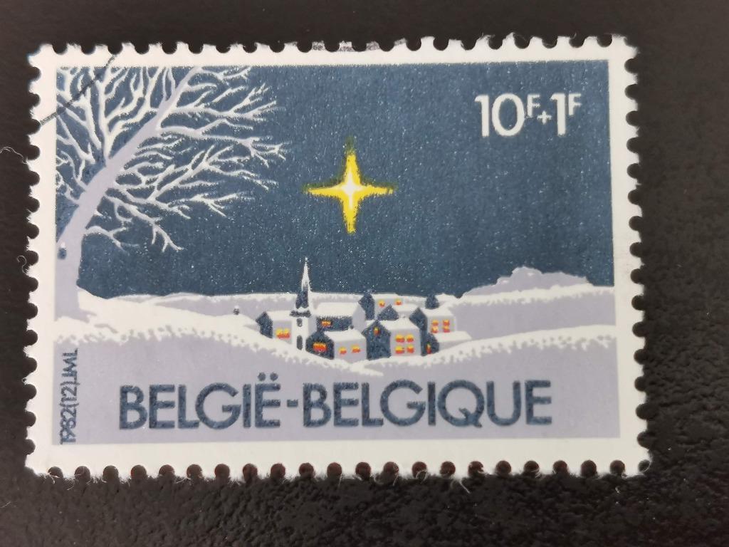 Belgie 1982 - Kerstmis (toeslagzegel), Ophalen of Verzenden, Gestempeld
