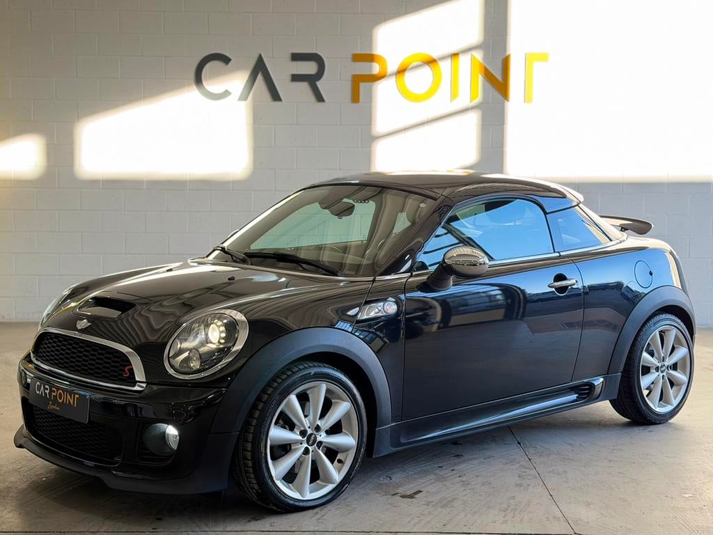 Coupe - NAVI - JOHN COOPER WORKS - 12 MAANDEN GARANTIE, Auto's, Voorwielaandrijving, Elektrische ramen, Zwart, 4 cilinders