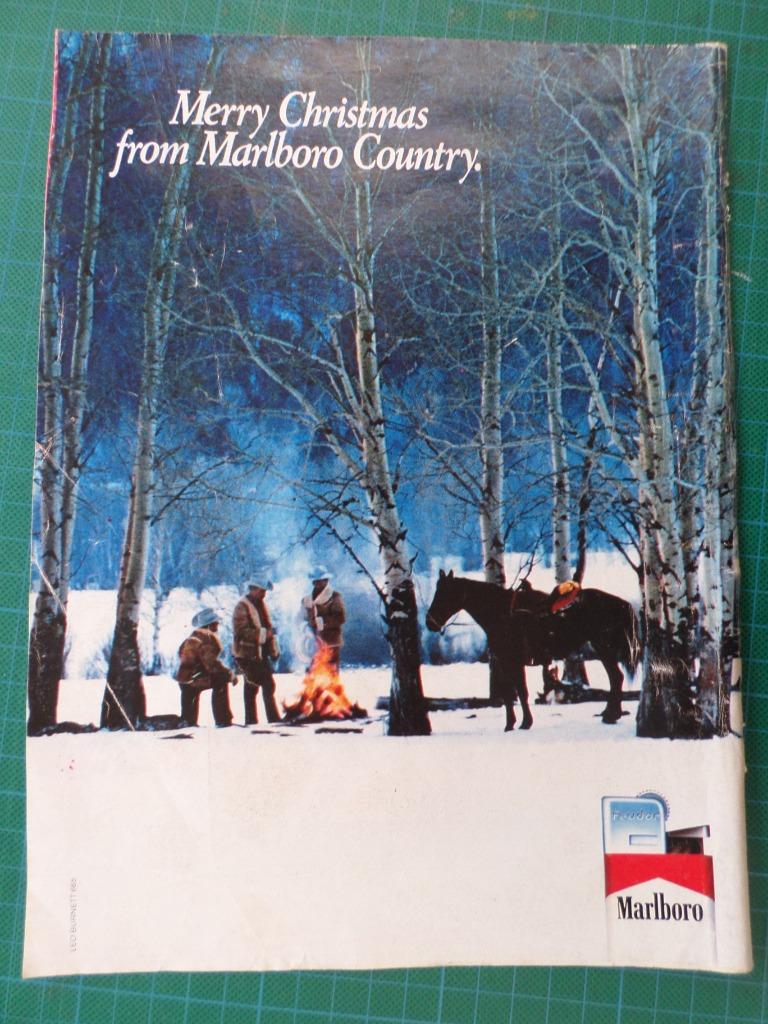 Marlboro briquet - publicité papier - 1986, Enlèvement ou Envoi, Utilisé, Autres types
