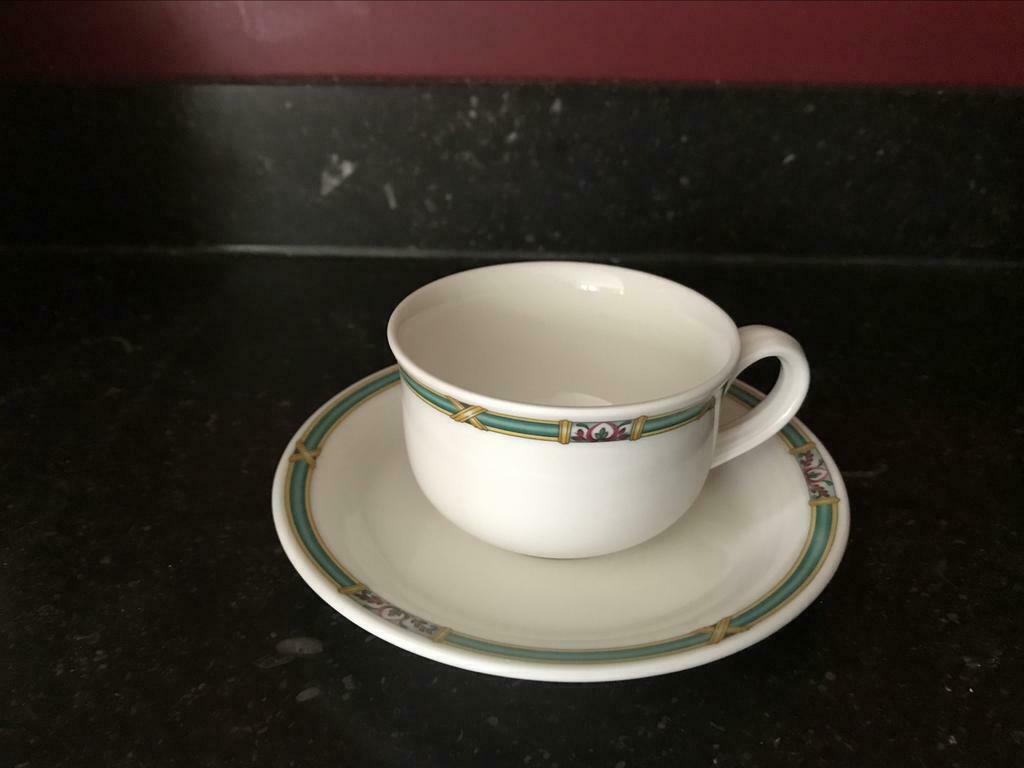 Sac à café Villeroy & Boch avec assiette peinte à la main, Enlèvement ou Envoi, Comme neuf