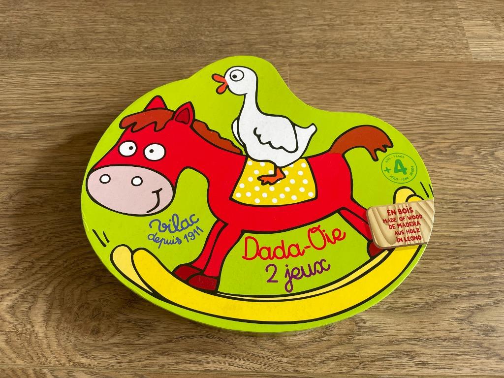 Vilac ganzenbord/paardenspel, Kinderen en Baby's, Ophalen of Verzenden, Gebruikt