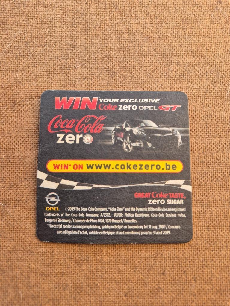 Sous bock Coca-Cola zero, Ophalen of Verzenden, Gebruikt, Viltje(s), Overige merken