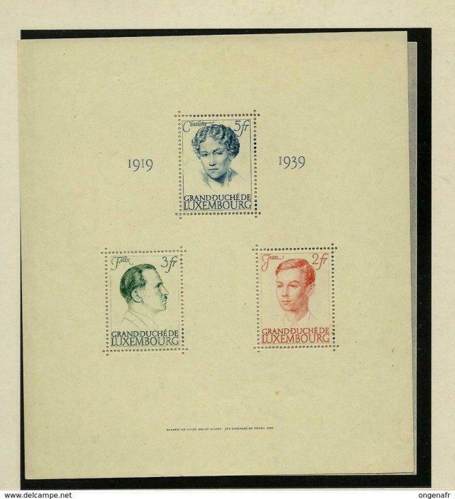 Luxembourg - Prifix 1939 n° BLOC 3 (Michel: Bloc 3) état: **, Luxembourg, Non oblitéré