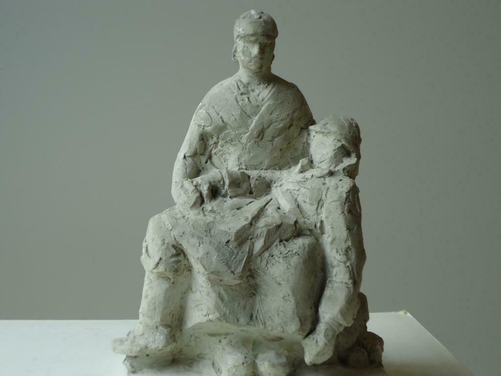 1935 Victor DEMANET project monument de guerre bozzetto war, Antiquités & Art, Enlèvement
