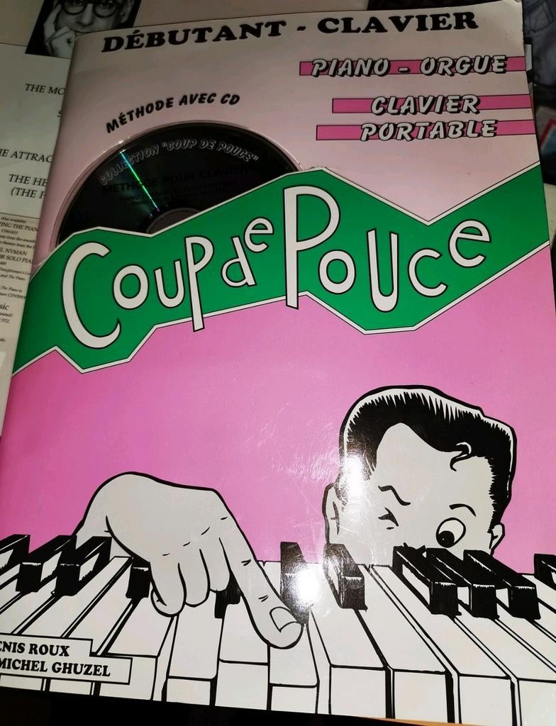 Coupe de pouce, pour piano et orgue, CD inclus, Musique & Instruments, Partitions, Comme neuf, Piano, Orgue, Enlèvement ou Envoi