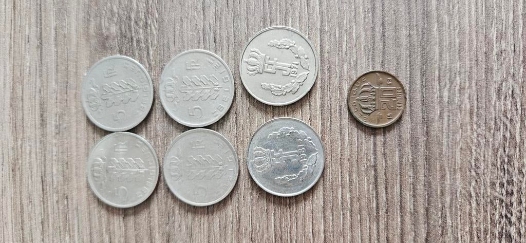 5 belgische frank 20 cent, Postzegels en Munten, Munten | België, Ophalen