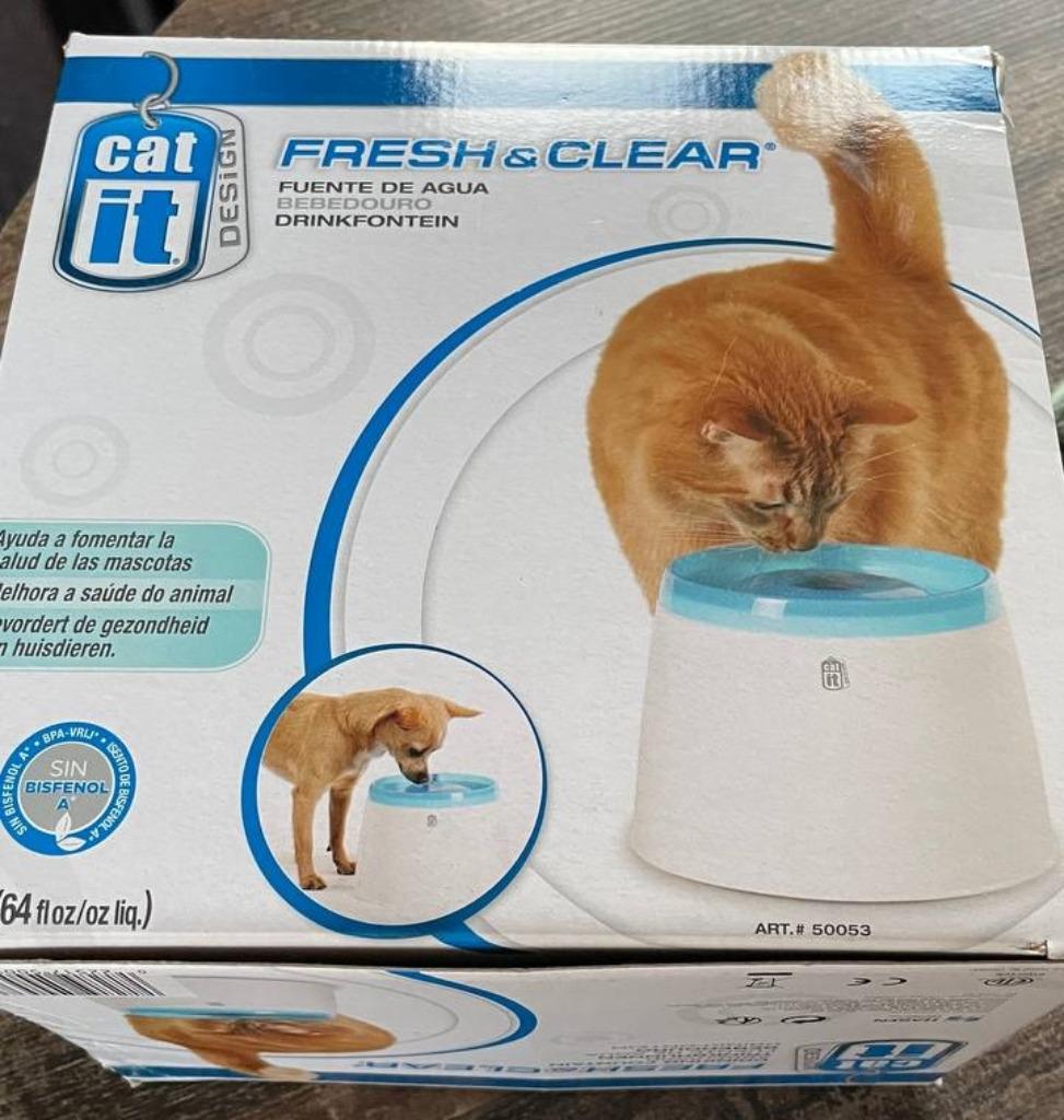 Oplaadbare drinkfontein voor katten, Ophalen of Verzenden, Nieuw