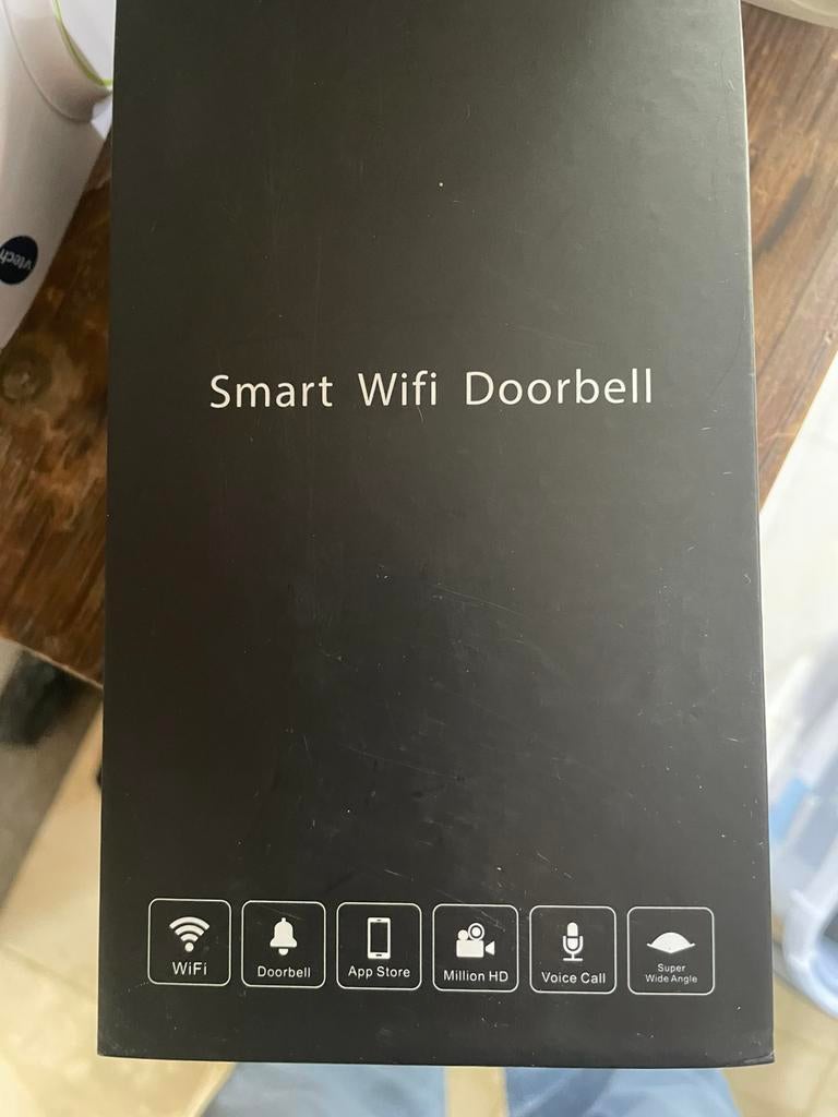 Sonnette wifi intelligente avec caméra, Enlèvement ou Envoi, Comme neuf