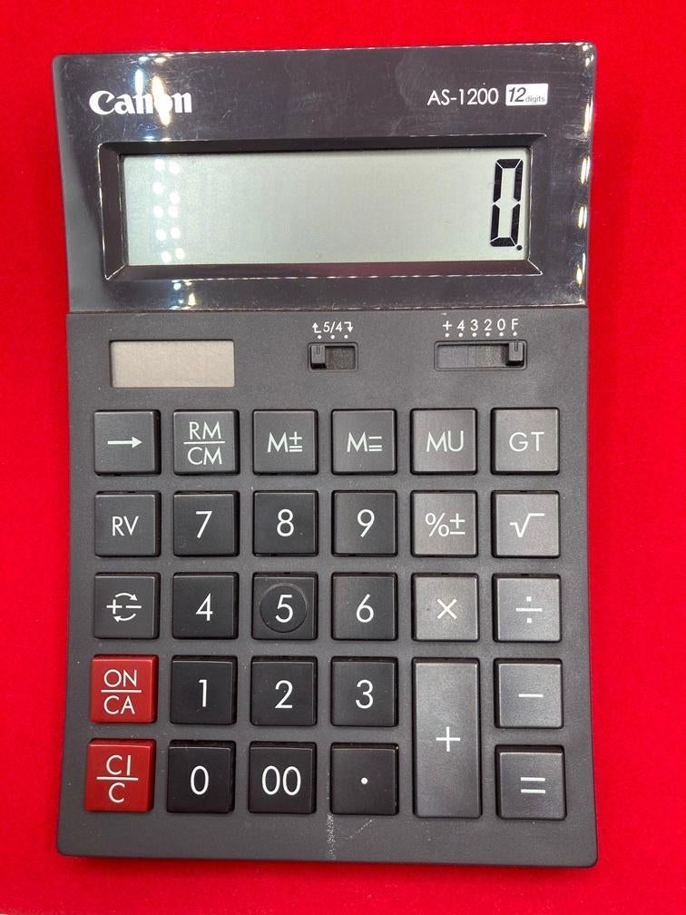 CALCULATOR CANON AS-1200s, Diversen, Ophalen of Verzenden, Zo goed als nieuw