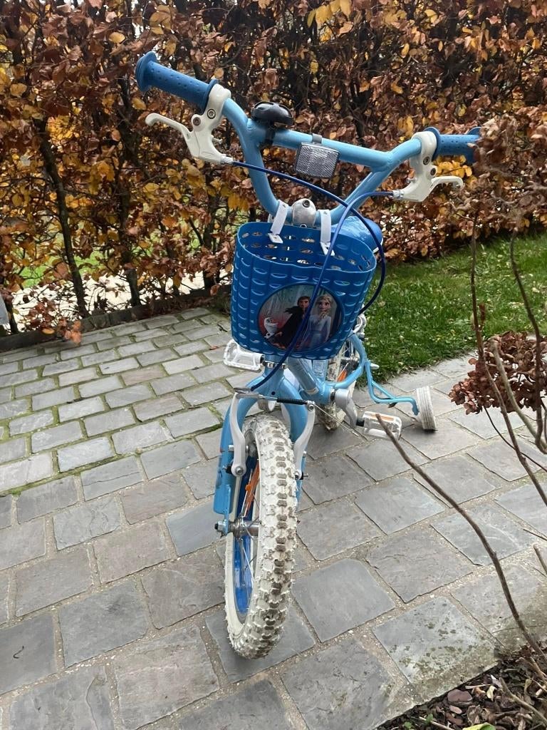kinderfiets Frozen, Ophalen, Gebruikt, 14 inch of minder, Handrem
