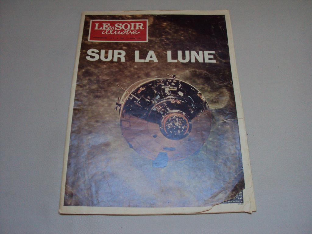 Magazine Le soir / Sur la lune, Ophalen of Verzenden
